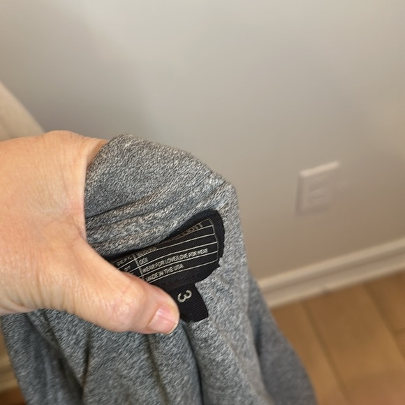 CURRENT ELLIOT THE EASY BIKER ZIP SOFT KNIT JACKET HEATHER GREY SIZE 3 (Sz 10) - Picture 12 of 13